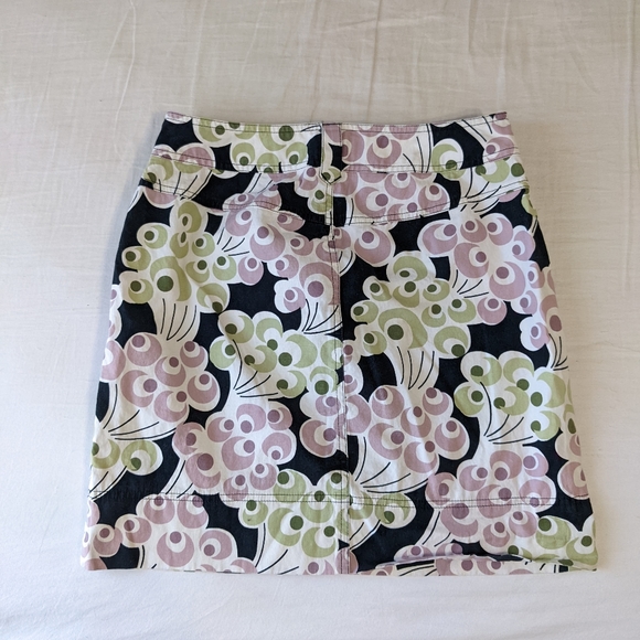 Ann Taylor Loft Mini Pencil Skirt Floral Print Pockets Size 6 - Picture 5 of 6